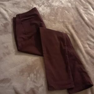 NWOT Burgundy jeans